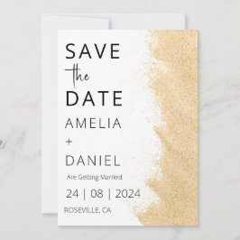 熱帯ビーチの目的地の結婚式の日付を保存 招待状