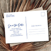 熱帯ビーチの目的地の結婚式の日付を保存 案内ポストカード