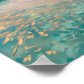 熱帯ビーチの目的地モルディブのポスター ポスター (角)