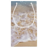 熱帯ビーチの砂浜 スモールペーパーバッグ (裏面)