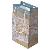 熱帯ビーチの砂浜 スモールペーパーバッグ (裏面アングル)