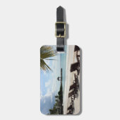 熱帯ビーチの荷物のラベル- Punta Cana ラゲッジタグ (正面縦)