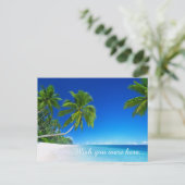 熱帯ビーチはがき ポストカード (スタンド正面)
