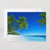 熱帯ビーチはがき ポストカード (正面/裏面)
