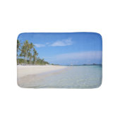 熱帯ビーチをテーマにしたホワイトサンドinカナダビーチ バスマット (正面)