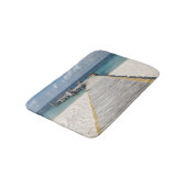 熱帯ビーチをテーマにした静かな バスマット (アングル)