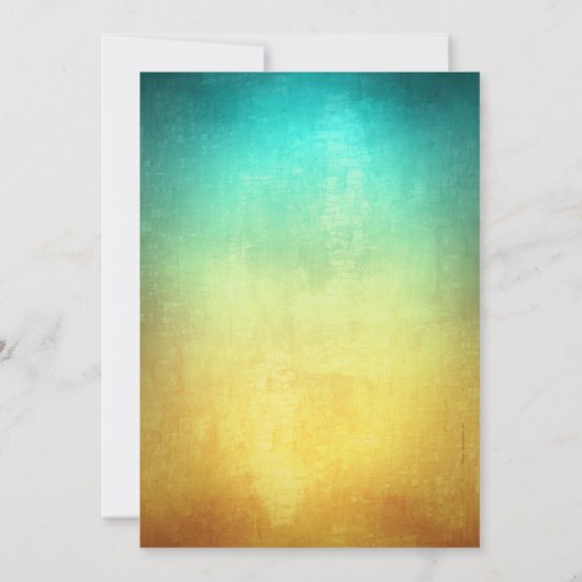 熱帯ビーチをテーマにした60歳誕生日パーティハワイアン 招待状 (裏面)