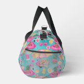 熱帯ビーチアイテムピンクフラミンゴパターン ダッフルバッグ (右)