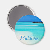 熱帯ビーチアットモルディブ マグネット (正面/裏面)