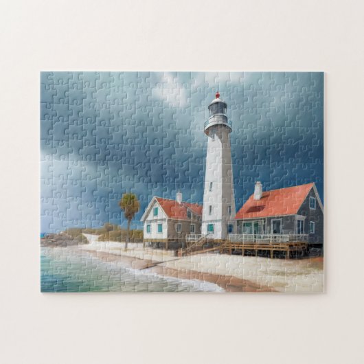 熱帯ビーチアート簡単ブレインアートパズル写真Puz ジグソーパズル (横)