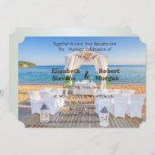 熱帯ビーチアーバーフローラ 招待状 (正面/裏面)