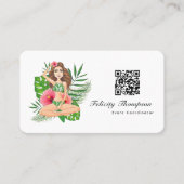 熱帯ビーチイベントコーディネーターQRコード 名刺 (正面)