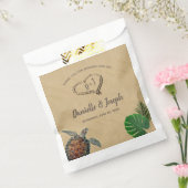 熱帯ビーチウミガメ結婚ズ フェイバーバッグ (封をした状態)