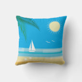 熱帯ビーチオンブルースカイ クッション (裏面)