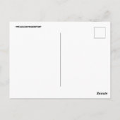 熱帯ビーチカクテルドリンクポストカード ポストカード (裏面)