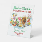 熱帯ビーチカクテルフルーツバチェロレッテ 台座サイン (正面)