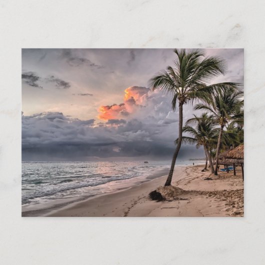 熱帯ビーチカリブの ポストカード (正面)