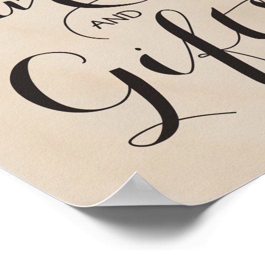 熱帯ビーチギフト&カー結婚ドの ポスター (角)