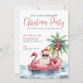 熱帯ビーチクリスマスパーティー 招待状 (正面)
