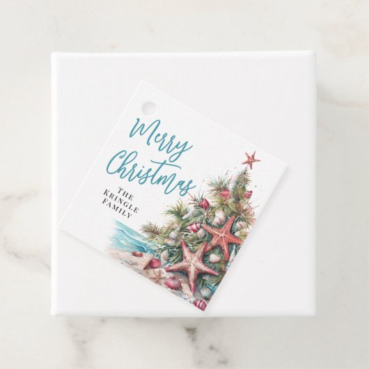 熱帯ビーチクリスマス フェイバータグ (インサイチュ)