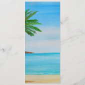 熱帯ビーチサマー結婚シーサイド食品 メニュー (裏面)