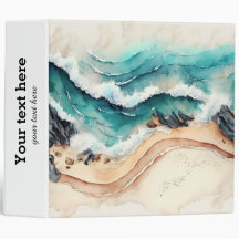 熱帯ビーチサマー3リングバインダー