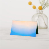 熱帯ビーチサンセットストリングラ結婚イト プレイスカード (裏面)