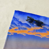 熱帯ビーチサンセットinバミューダ ビーチタオル (インサイチュ)