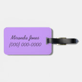 熱帯ビーチサンダルの休暇時間 ラゲッジタグ (裏面横)