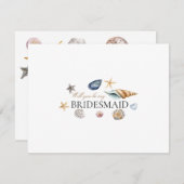 熱帯ビーチシェルブリーズメイド提案カード セーブザデート (正面/裏面)