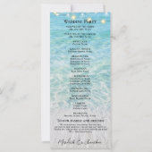 熱帯ビーチシーサイドストリングライト結婚ズ (裏面)