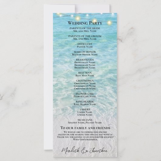 熱帯ビーチシーサイドストリングライト結婚ズ