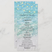 熱帯ビーチシーサイドストリングライト結婚ズ (正面/裏面)