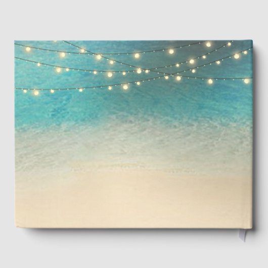 熱帯ビーチシーシェルハート結婚ズ ゲストブック (裏面)