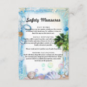 熱帯ビーチシーシェル安全対策 エンクロージャーカード (正面)