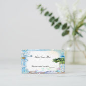 熱帯ビーチシーシェ結婚ルのテーブル座席表 プレイスカード (スタンド正面)