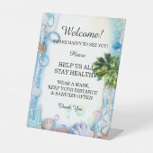 熱帯ビーチシーシェ結婚ルの安全性 台座サイン (正面)