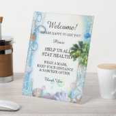 熱帯ビーチシーシェ結婚ルの安全性 台座サイン (インサイチュ)