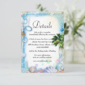 熱帯ビーチシーシェ結婚ル詳細 エンクロージャーカード (スタンド正面)