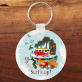 熱帯ビーチシーン キーホルダー (正面)