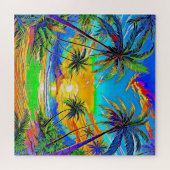 熱帯ビーチシーン ジグソーパズル (横)