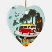 熱帯ビーチシーン セラミックオーナメント (右)