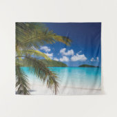 熱帯ビーチシーン タペストリー (正面(横))