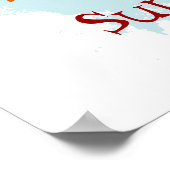 熱帯ビーチシーン ポスター (角)