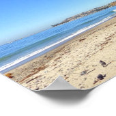 熱帯ビーチシーン ポスター (角)