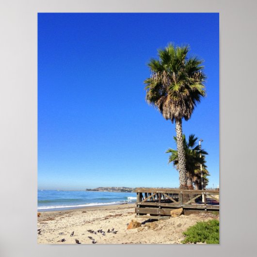 熱帯ビーチシーン ポスター (正面)