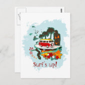 熱帯ビーチシーン ポストカード (正面/裏面)