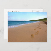 熱帯ビーチシーン ポストカード (正面/裏面)