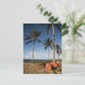熱帯ビーチシーン ポストカード (スタンド正面)