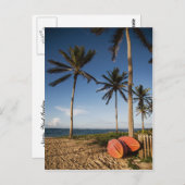 熱帯ビーチシーン ポストカード (正面/裏面)